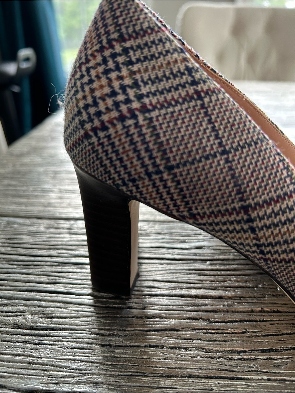 Cole Haan Multitone Plaid Pointed-Toe Flats - Picture 5 of 7